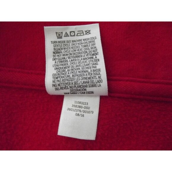 Victoria's Secret PINK Sweatshirt Medium Ohio State sequin 1/4-zip Pullover OSU - Picture 13 of 16